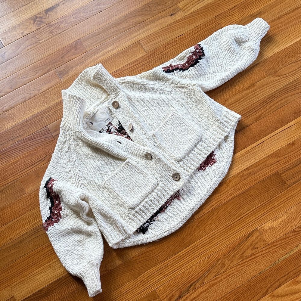 Anthropologie Pilcro Western Horse Graphic Cardigan Sweater - Picture 5 of 9